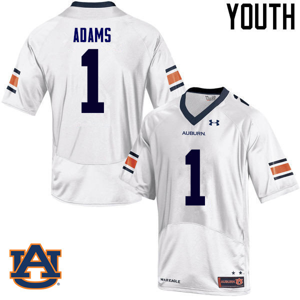 Youth Auburn Tigers #1 Montravius Adams College Football Jerseys Sale-White